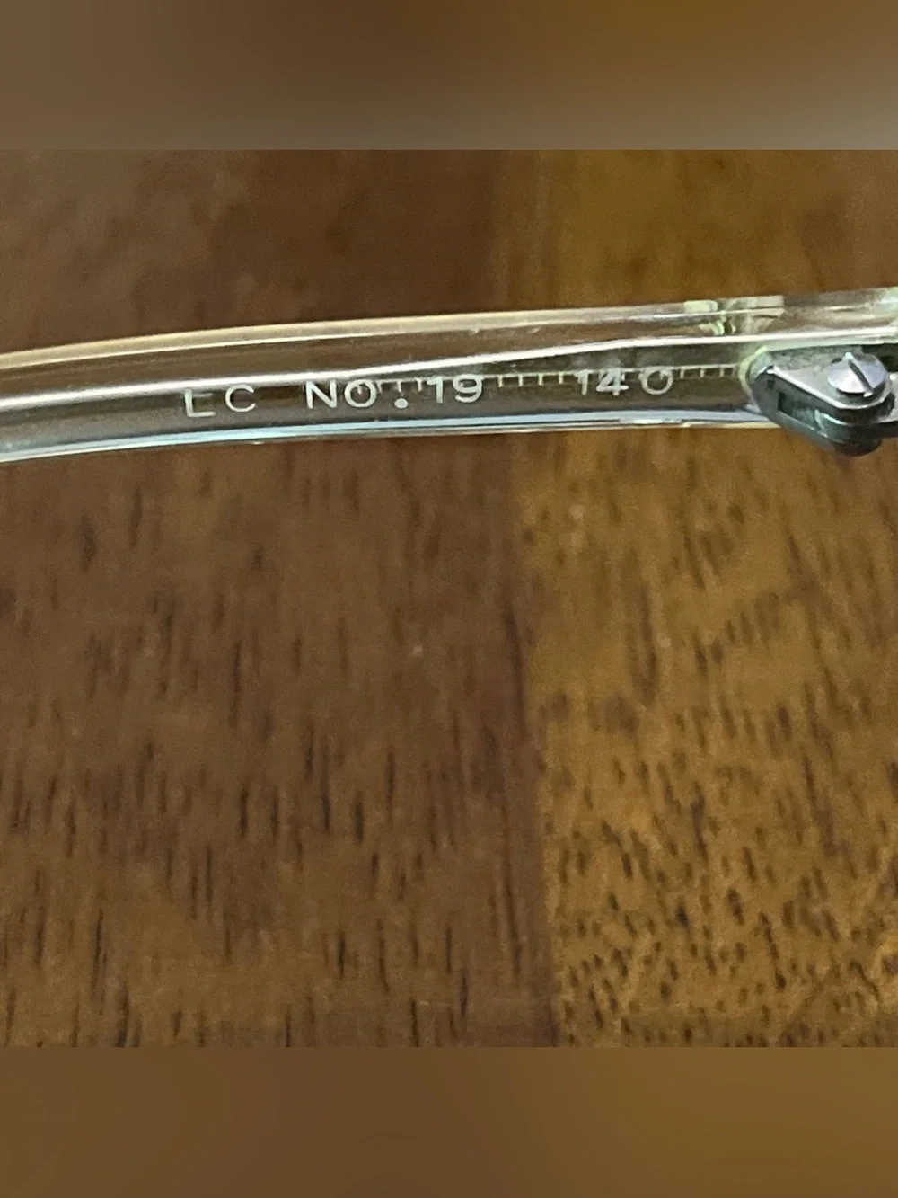 Vintage Liz Claiborne Clear Frames Oversized Eyeglasses LC-19  140